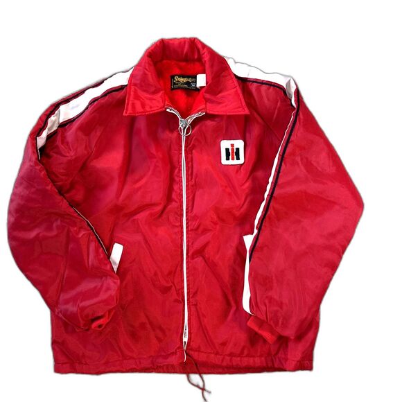 International Harvester Other - Swingster International Harvester Jacket Men Medium Red 70s Racing Fleece Lined